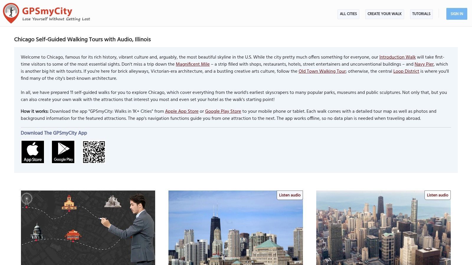 GPSmyCity – Walks in 1K+ Cities (Chicago collection)