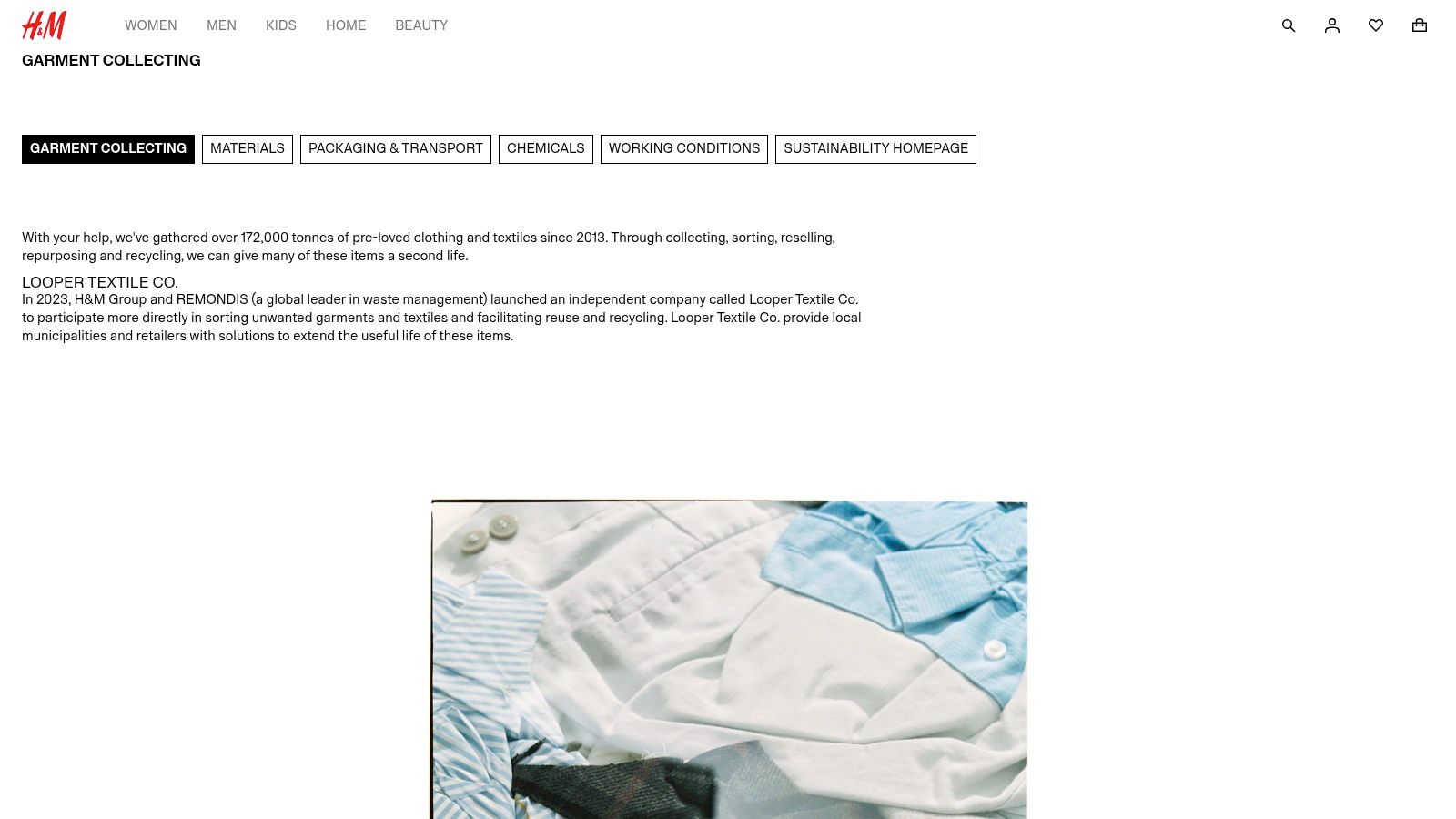 H&M Garment Collecting