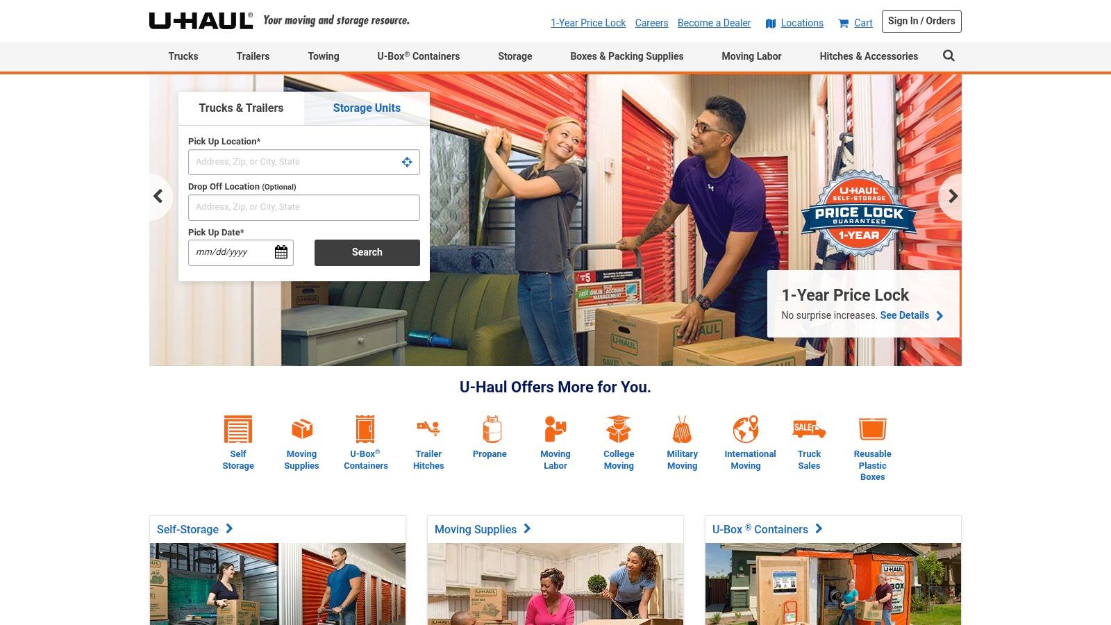 U-Haul “Take a Box, Leave a Box” + U-Haul Exchange