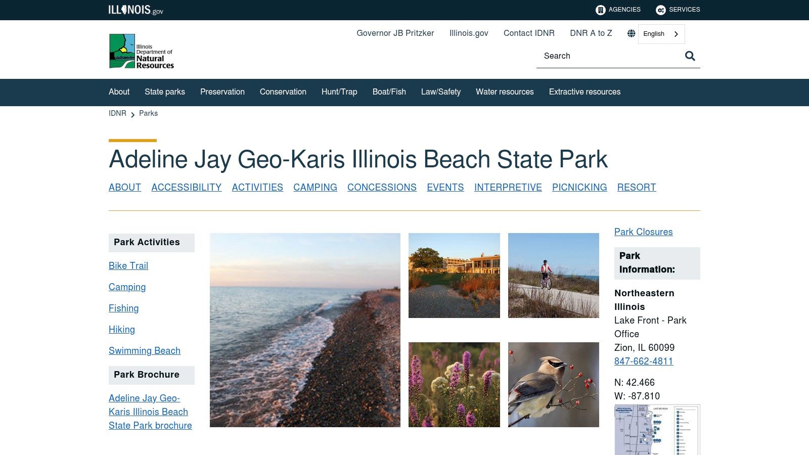 Adeline Jay Geo-Karis Illinois Beach State Park