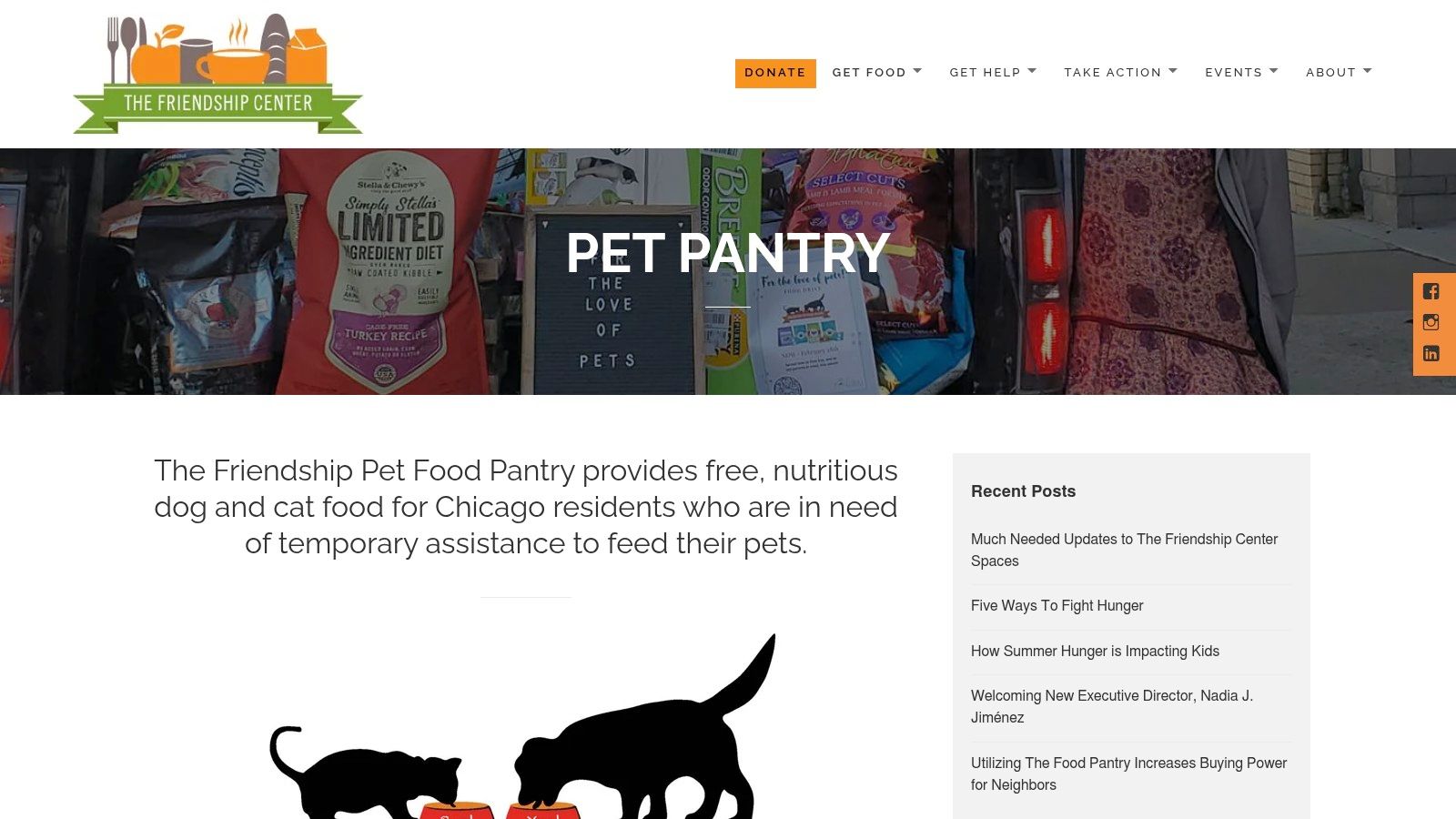 Friendship Pet Food Pantry (program of The Friendship Center)