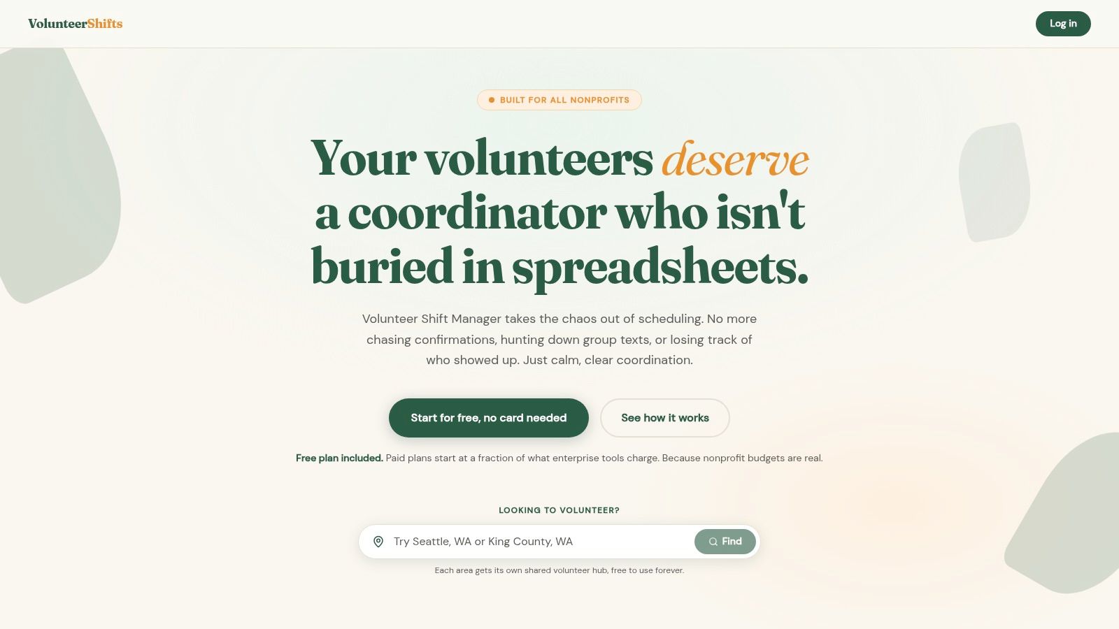 Volunteer Shift Manager