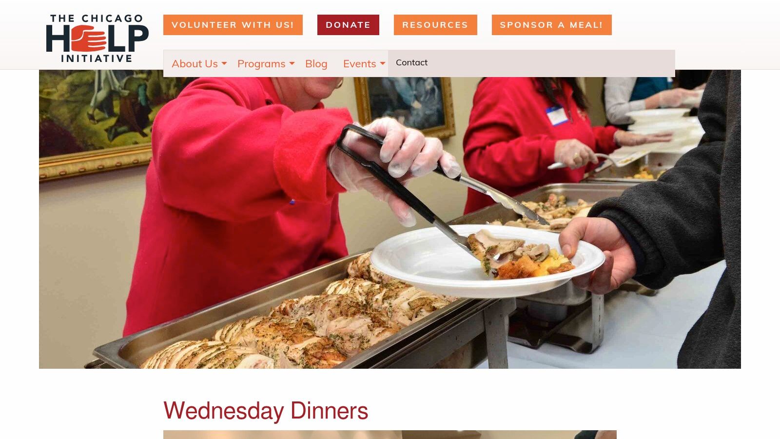 The Chicago Help Initiative (Wednesday Dinners at Catholic Charities)