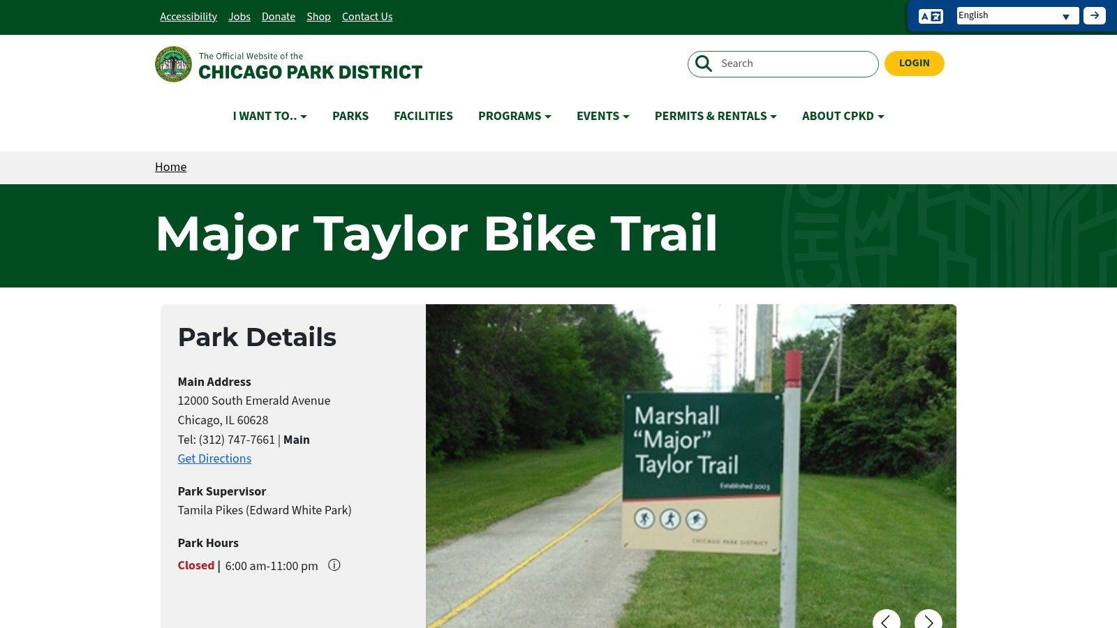 Major Taylor Trail