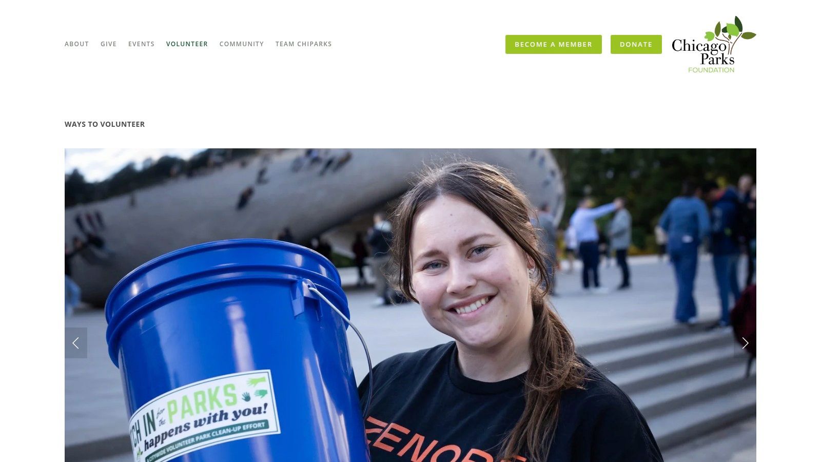 Chicago Parks Foundation, "It's Your Park Day" + Hosted Park Cleanups