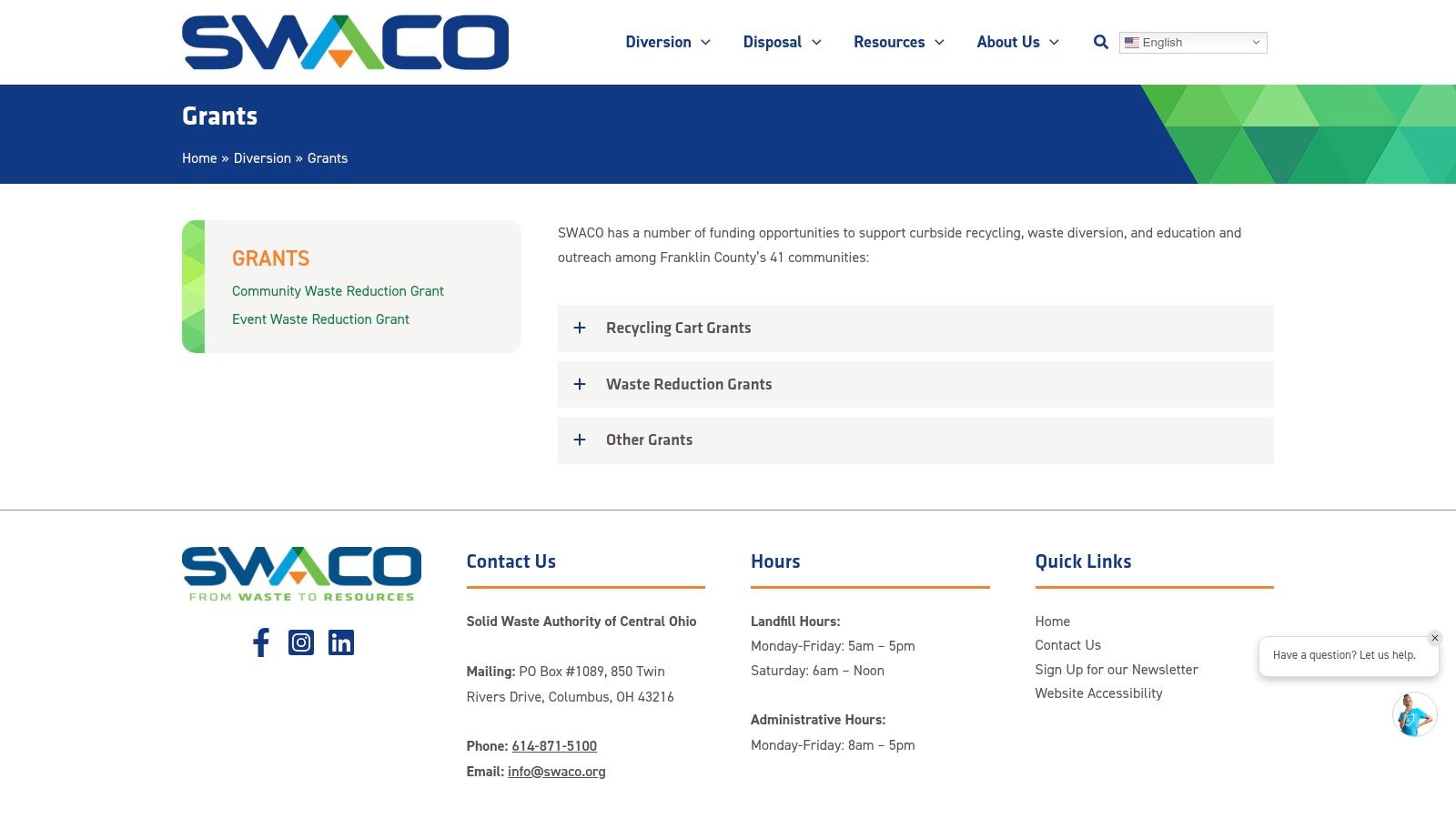 SWACO – Recycling Cart Grants (Franklin County, OH model)