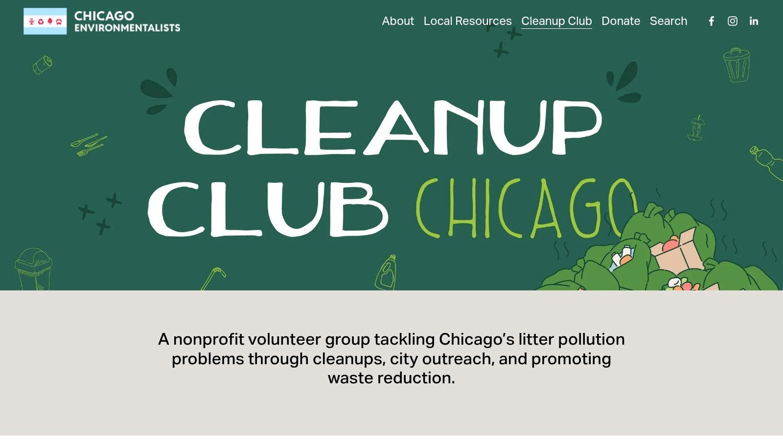 Cleanup Club Chicago (Chicago Environmentalists)