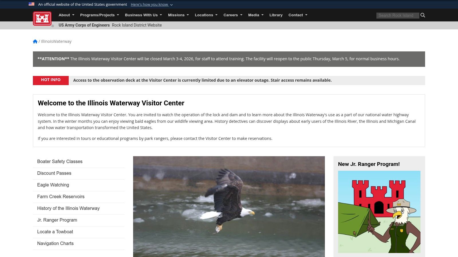 Illinois Waterway Visitor Center at Starved Rock Lock & Dam