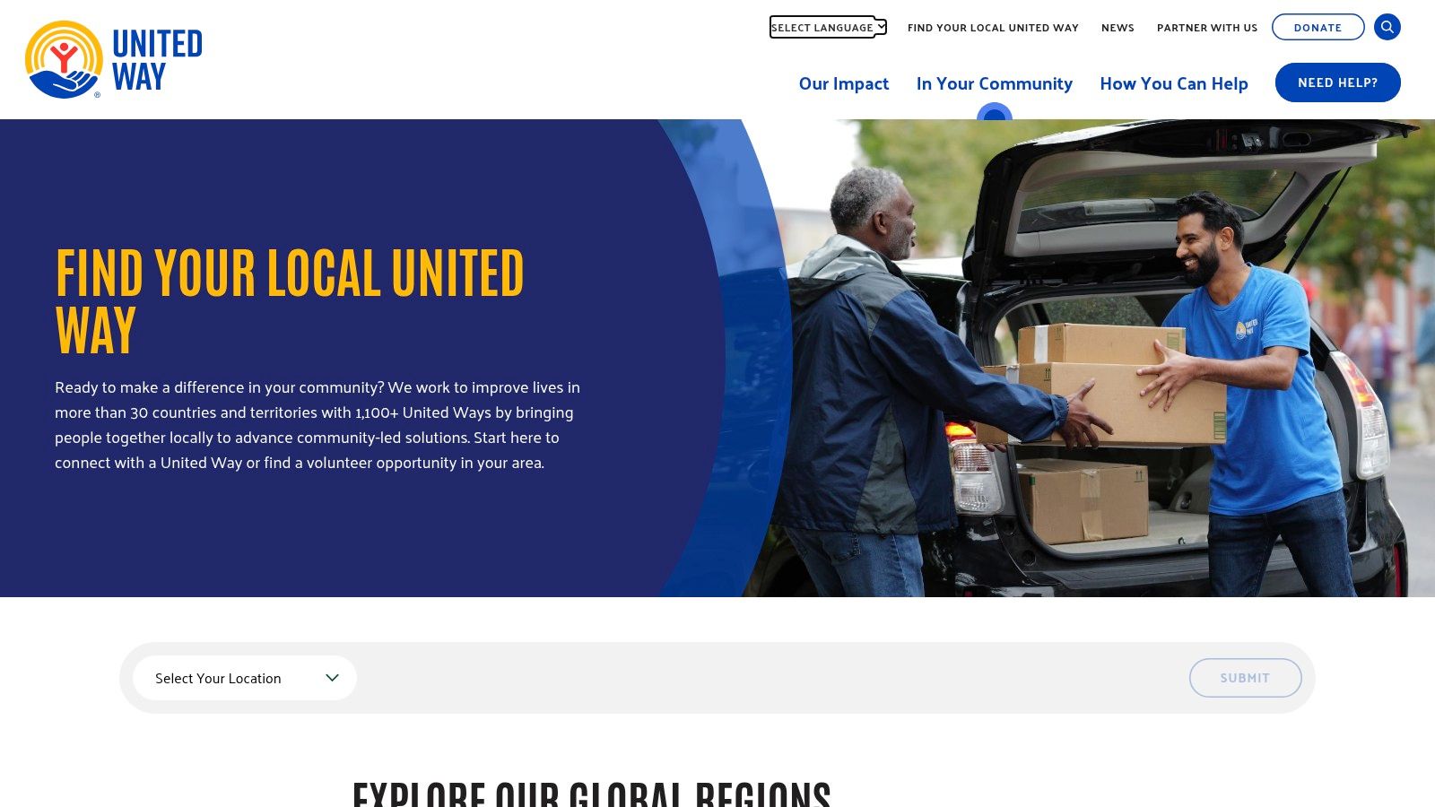 United Way (local volunteer portals)