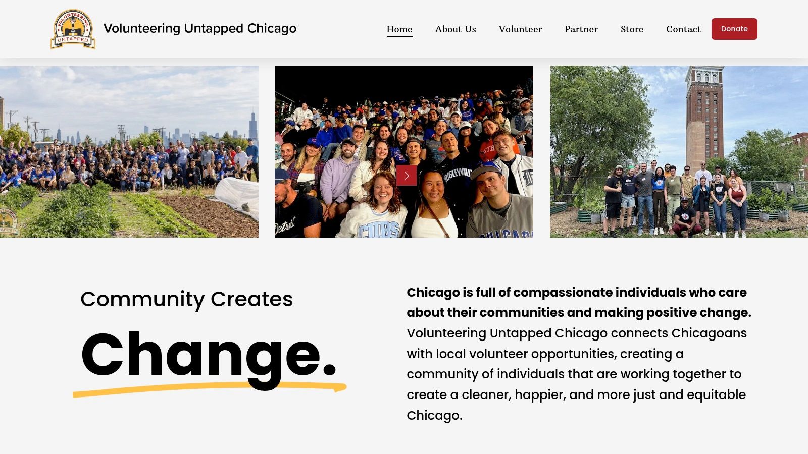 Volunteering Untapped Chicago (VU Chicago)