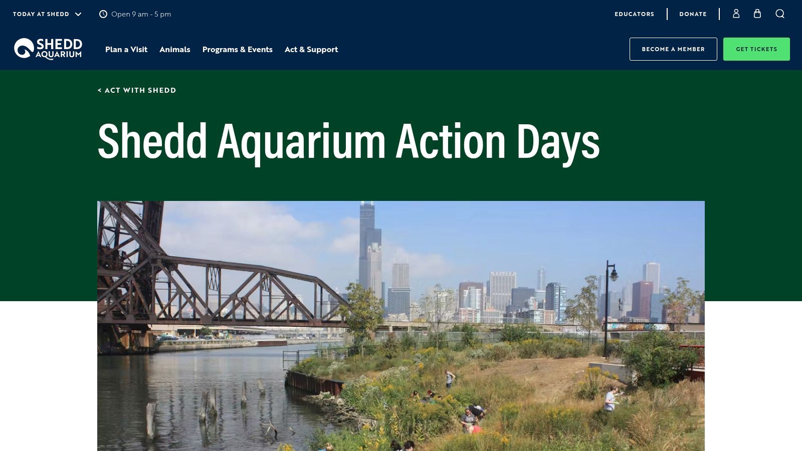 Shedd Aquarium, Action Days